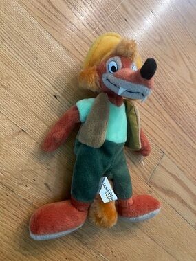 BRER FOX BEAN BAG Walt Disney World Plush Splash Mountain
